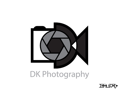 DK Photography Logo branding camera design dslr graphic graphic design graphics illustration logo photography photography logo typography visual