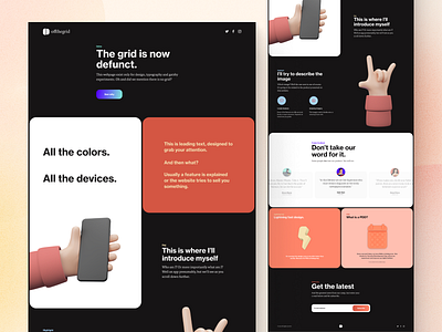 Offthegrid - Landing page