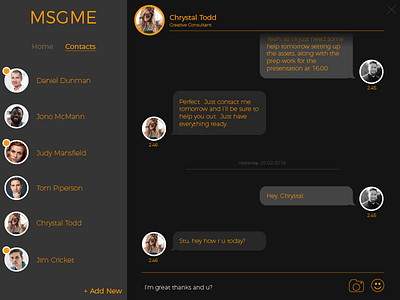 Dailyui 013 Direct Messaging