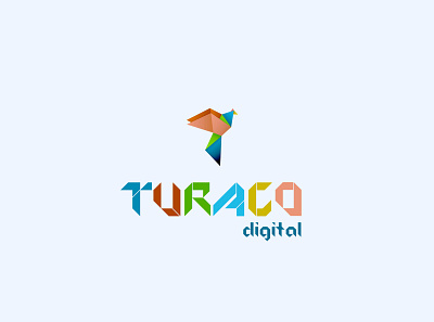 TURACO digital Logo craft logo origami original paperfold vibrant