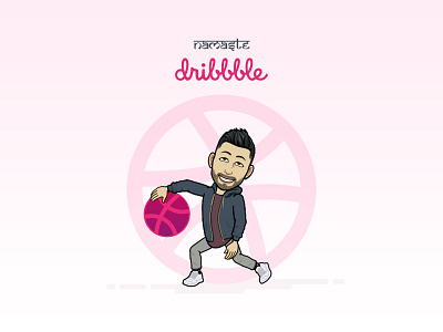 Namaste Dribbble! creativity design drawing dribbble hello hellodribbble illustration namaste thankyou welcome