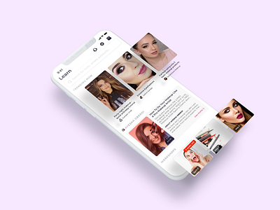 Learn Tab UI browse ecommerce explore learning platform makeup miraah scroll tabs userinterface