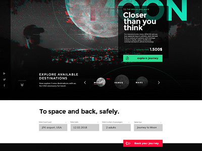 #SPACEDchallenge homepage design
