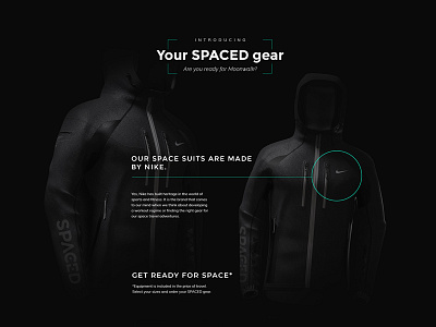 #SPACEDchallenge homepage design detail @dann @epicurrence petty spacedchallenge webdesign