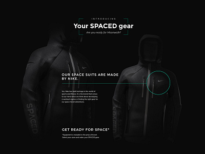 #SPACEDchallenge homepage design detail