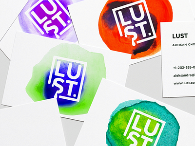 Lust artisan chocolate art artisan branding chocolate design graphicdesign paper watercolor