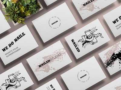 Nailed studio business cards
