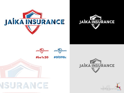 Logo Design Jaika Insurance | Compare and Buy Policy branding design flat illustration illustrator logo typography vector web website