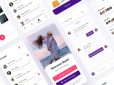 Dating Mobile App UI Concept by Sachin Singh on Dribbble