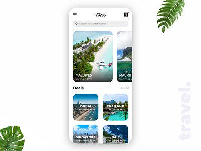 Travel UI Design app tour travel travel app ui ui design uiux ux