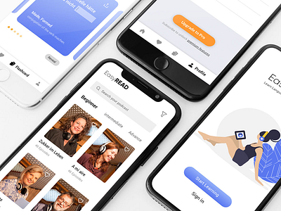 Easy Read UI Concept app concept podcast ui design