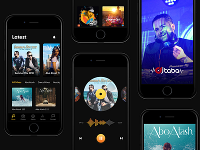 Dj UI Design Concept app design dj mobile design music music concept ui ui concept ui design