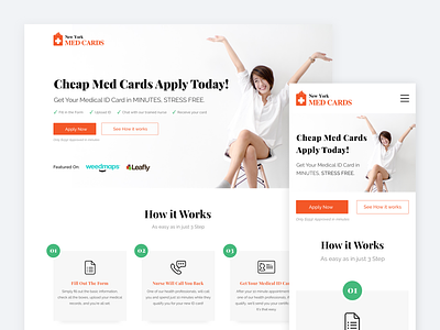 Cheap Med Cards Landing Page Redesign
