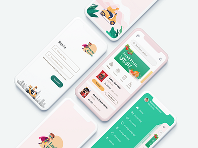 Supermarket UI Design | Lucky Bazaar