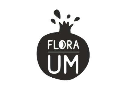 logo flora um artist design logo vector