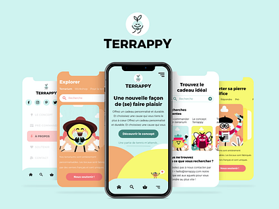 Terrappy app design application branding concept dribbble inspiration mobile paulette studio ui ui ux ui design user experience user interface ux ux design