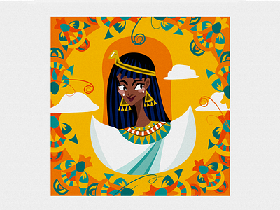 Egyptian 🐍 africa drawing dribbble dribble egypt egyptian illustration inspiration paper art paulette studio travel woman