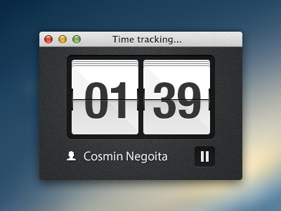 Time tracking... app clock flip flipclock mac mac app time time tracking track