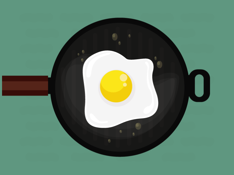 Eggs for lunch perhaps? design illustration