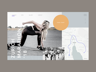 Zurich marathon page redesign