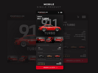 Car Purchase - Single Product Mobile car concept concept design mobile ui ui user experience user inteface website design