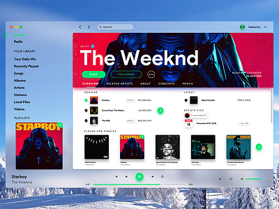 Spotify Mac Redesign