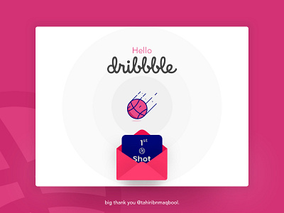 First Shot | Hello Dribbble artists community designers dribbble firstshot hellodribbble launch sketchapp target thankyou vector