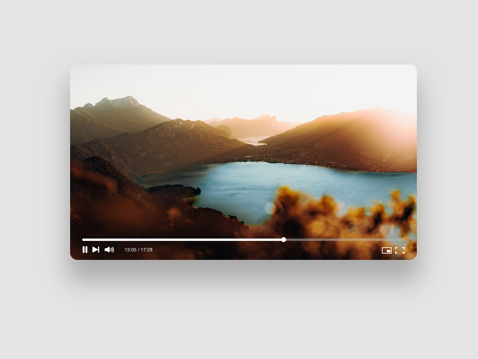 Video Player Adobe XD Mockup by Lina Durell on Dribbble