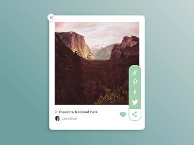 Daily UI #010 Social share 100 day ui challenge collect ui daily ui dailyui design share ui collective ui design