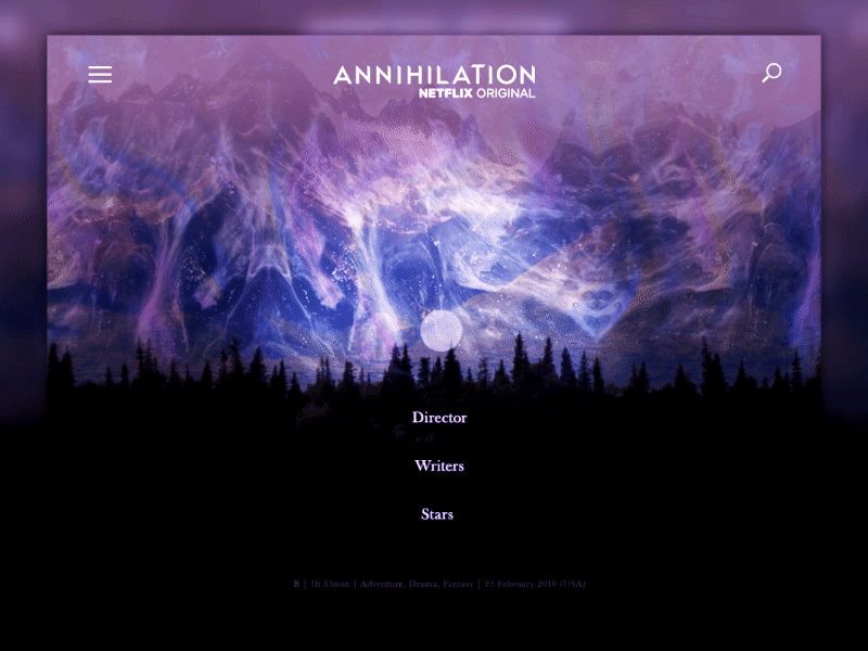 Annihilation - website concept ae animation annihilation fractal interaction movie shimmer site web