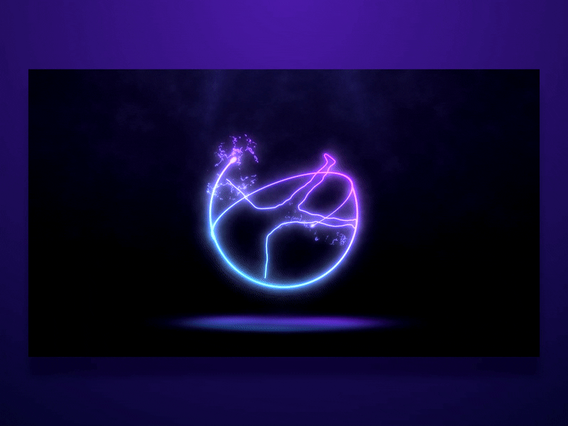 Vitruvian animation circle electric gif lightning man neon