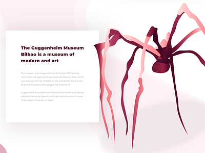 Bourgeois's Maman sculpture at the Guggenheim Museum in Bilbao design illustration web website