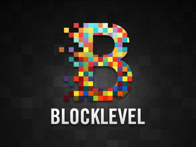 Logo Blocklevel blocklevel branding color dark logo pixels