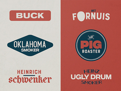 Zwart Vuur - BBQ's barbecue bbq branding lettering logo smoker typography vintage