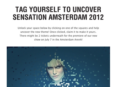 ID&T - Unlock Sensation 2012 campaign claim facebook idt marketing pixels sensation tab