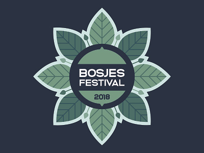 Bosjesfestival 2018 festival forest leafs logo