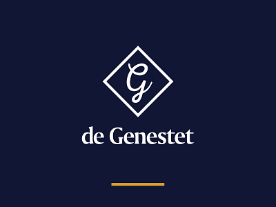 Branding de Genestet branding brush design lettering logo minimal typography
