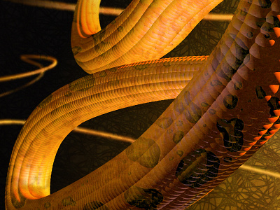 Mutant Sweetcorn abstract c4d experiment illustration