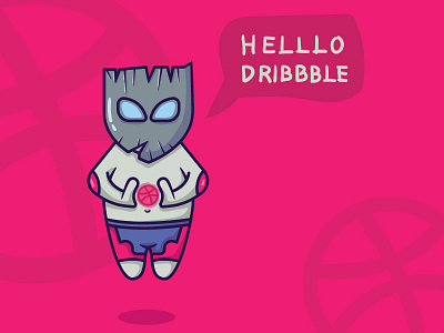 helllo dribbble character debuts dribbble first hello