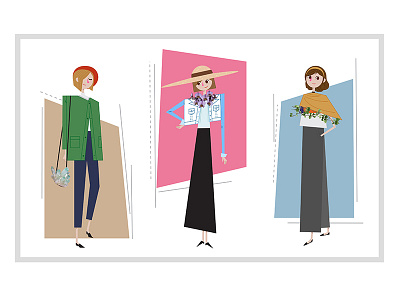 Spring Styles animation character design childrensbooks concept art digital art fashion girl illustration kidlitart lady vector visual development