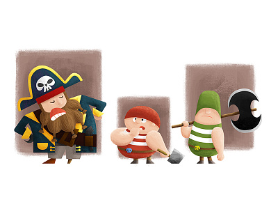 Pirates character design childrensbooks concept art illustration pirates visual development