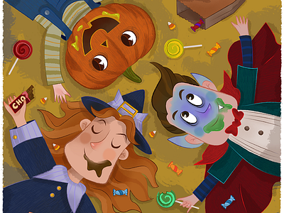 trick or treat artwork character design children books illustration illustration digital photoshop