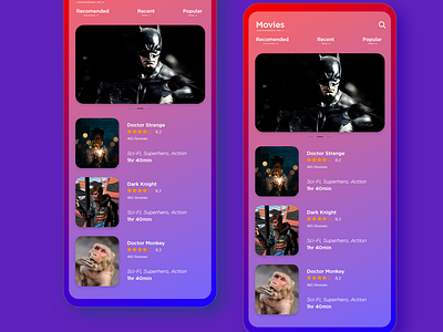 Movie recommendation App