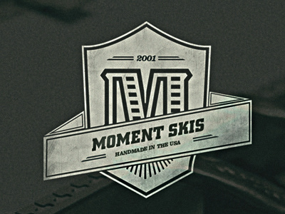 Moment Skis ai identity logo mark typography ui