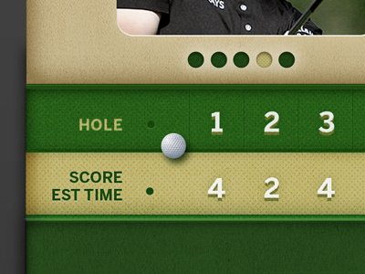 Progress golf icon ipad iphone typography ui web