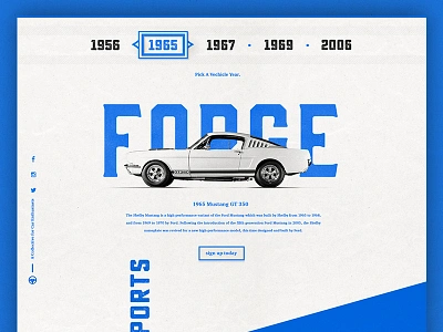 Forge Final Underscore Final Final ;) car editorial hero landingpage longscroll parallax redesign texture typography ui ux