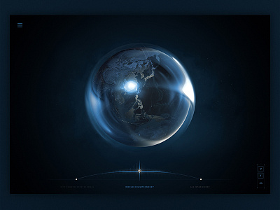 Globe Spinner blue game globe homepage landingpage slider three.js typography ui webdesigns webgl