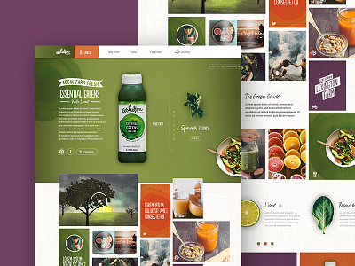 The Archives archives clean colorful editorial food grid homepage landingpage typography ux