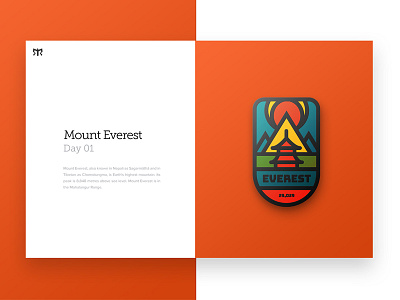 Some Badge Work app badge editorial homepage icon invite logo mobile mountain typography ui ux