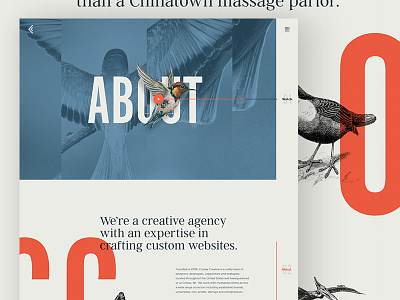 Coulee Creative is Live! editorial homepage landingpage responsive texture typography ui ux